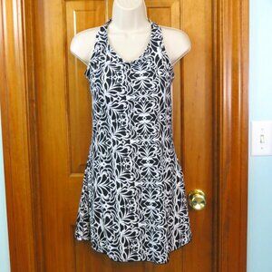 Sable One Piece Swimsuit Swim Dress Black & White Size XXL